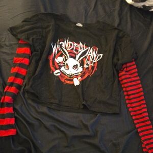 Black and Red Striped Shirt